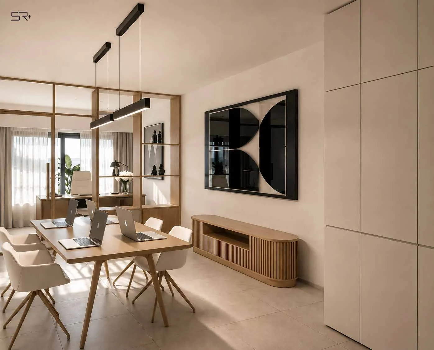 Comedor y cocina de una unidad de Allure